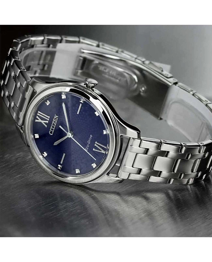Часы Citizen Eco-Drive EM0500-73L — синий, сталь металл