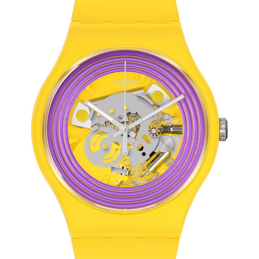 Часы Swatch New Gent Biosourced SO29J100 — кварцевые, пластик