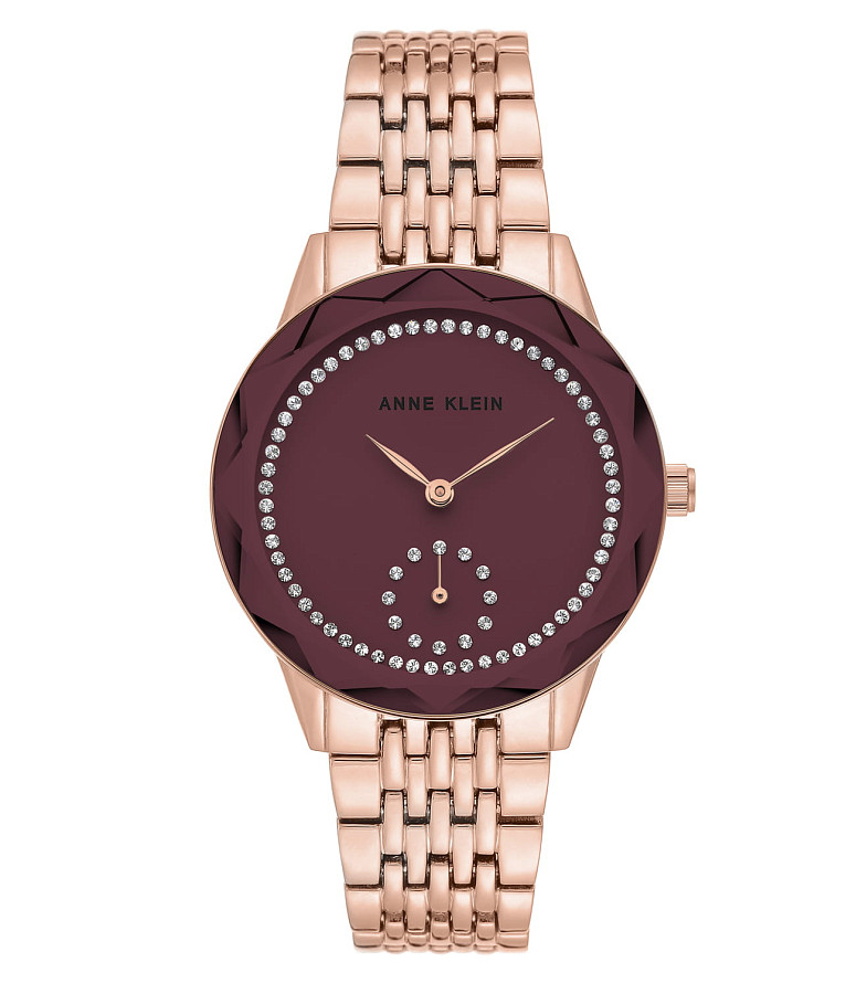 Часы Anne Klein Crystal 3506MVRG — женские, бордовый