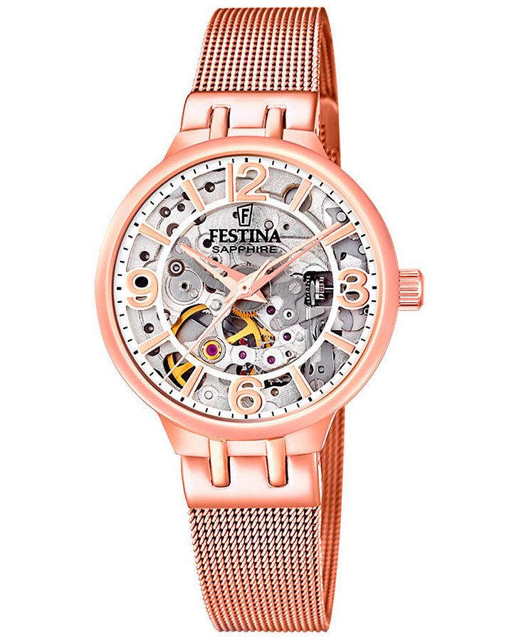 Часы Festina Automatic F20581/2 — женские, серебристый