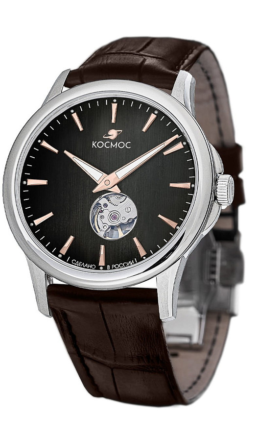 Часы Космос Телескоп K 304.12.34 — механические, металл сталь