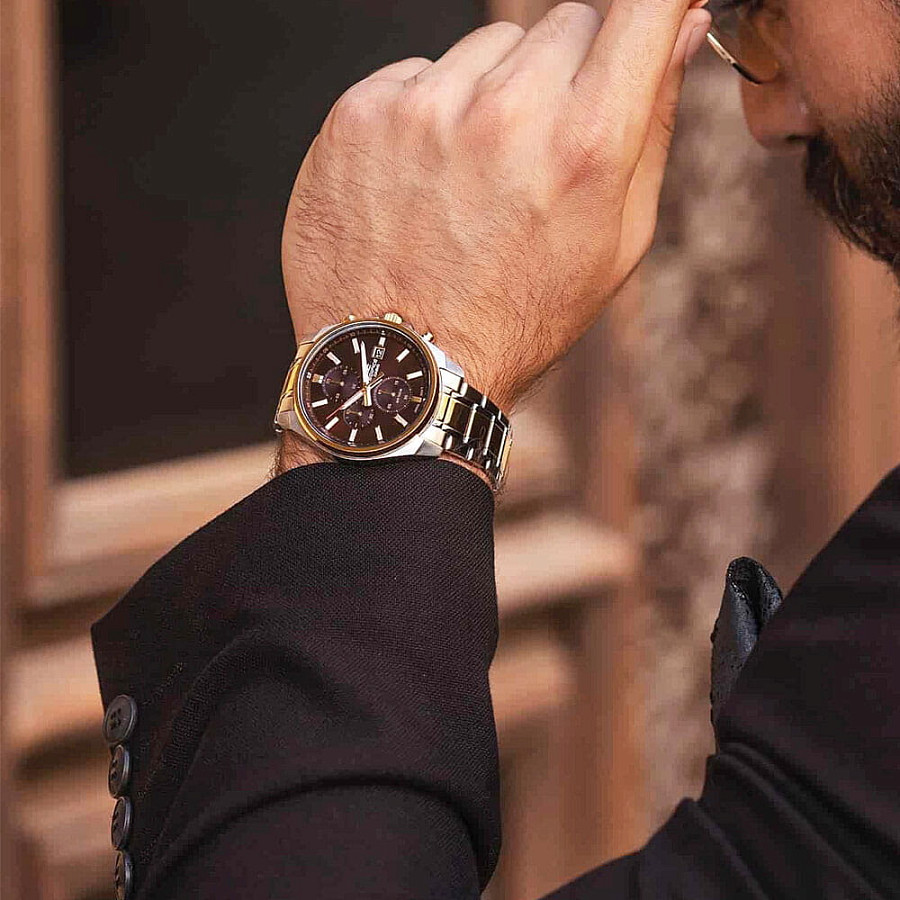 Часы Casio Edifice EFV-610SG-5A — кварцевые, металл сталь