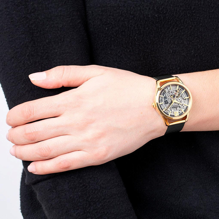 Часы Festina Automatic F20629/2 — механические, сталь металл