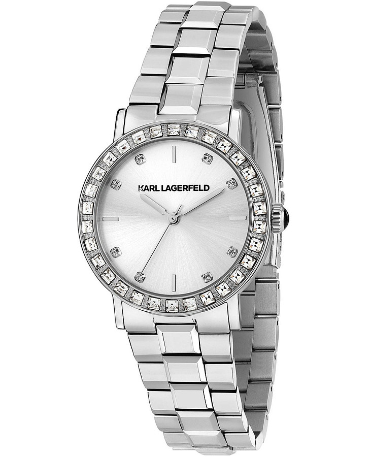Часы Karl Lagerfeld Crystals R0553100511 — женские, серебристый