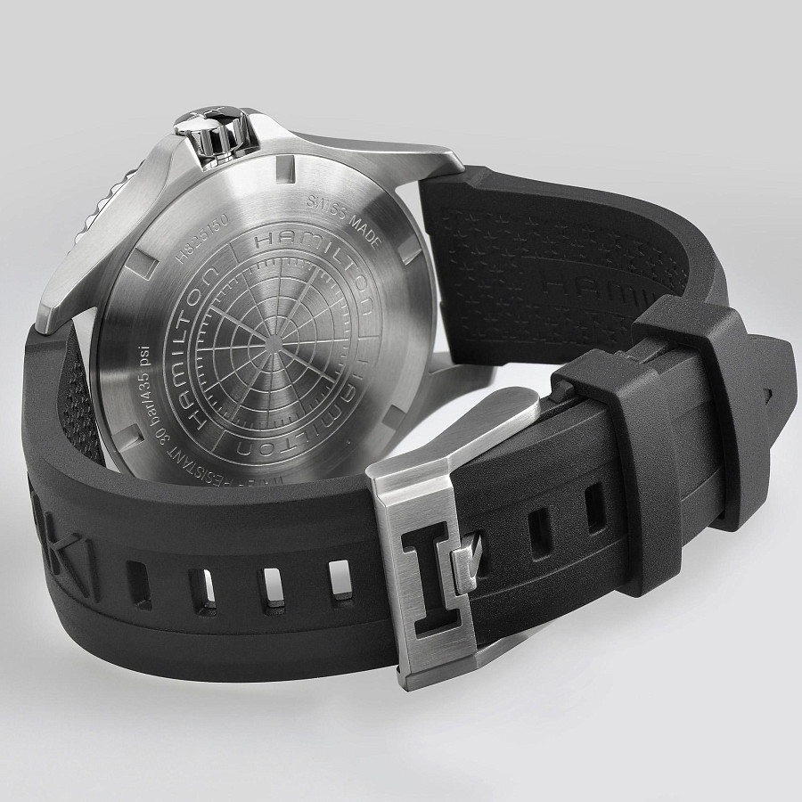 Часы Hamilton Khaki Navy Scuba Automatic H82515330 — мужские, черный