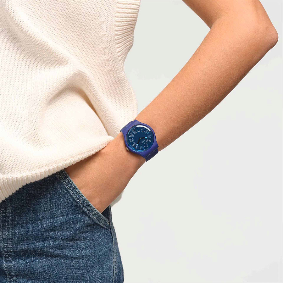 Часы Swatch New Gent Biosourced SO29N107 — силикон, женские