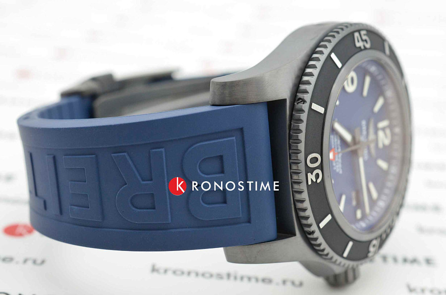 Часы Breitling Superocean Automatic 46 Black Steel M17368D71C1S1 — мужские, каучук