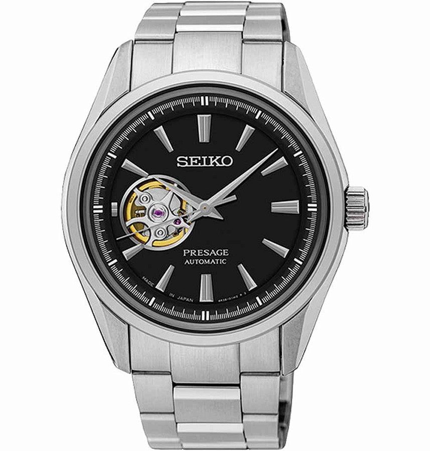 Часы Seiko Presage SSA357J1 — мужские, черный