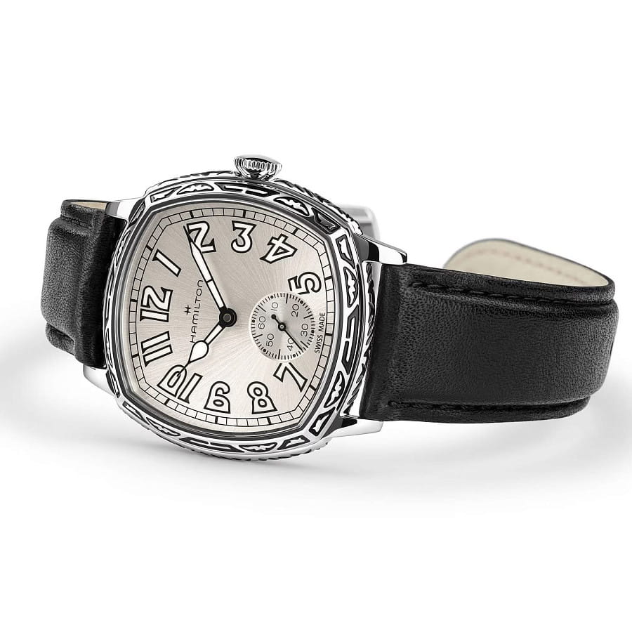 Часы Hamilton American Classic Cushion Mechanical H36149710 — кожаный, женские