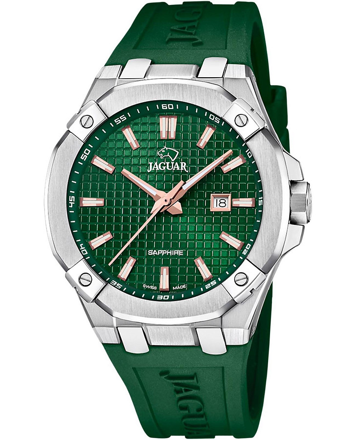 Часы Jaguar Diplomatic Quartz J1010/3 — мужские, зеленый