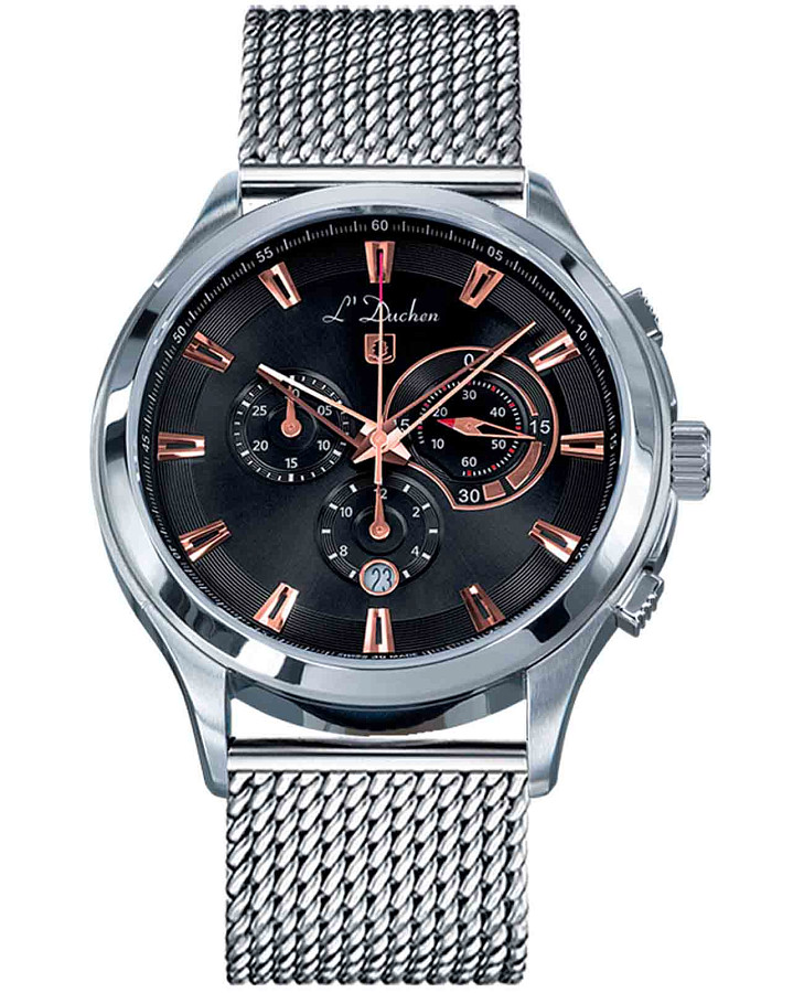 Часы L'Duchen Pilotage D 742.11.35 M — мужские, черный
