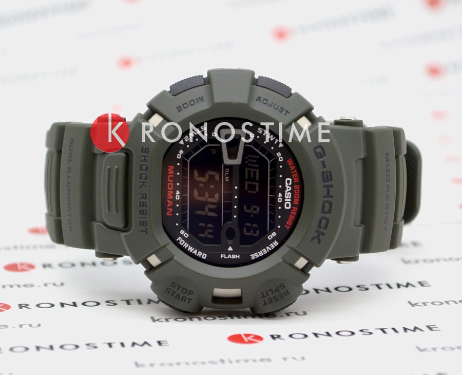 Часы Casio G-Shock G-9000-3VDR (G-9000-3V) — электронные, пластик