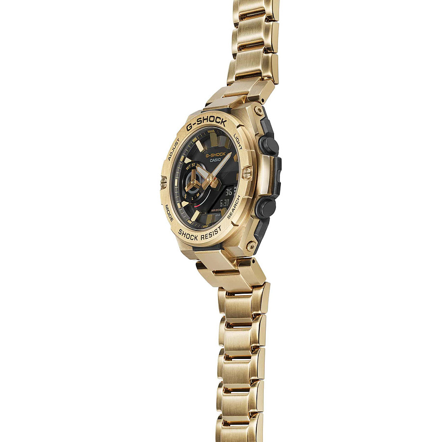 Часы Casio G-Shock GST-B500GD-9A — сталь с ip покрытием, мужские