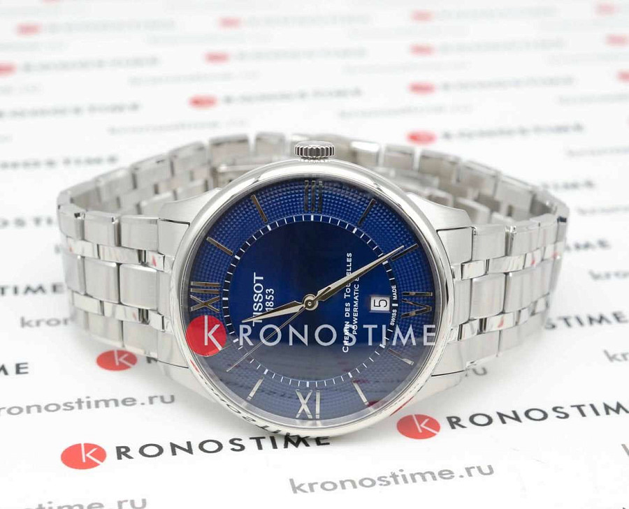 Часы Tissot Chemin des Tourelles Powermatic 80 42mm T139.407.11.048.00 — механические, сталь металл