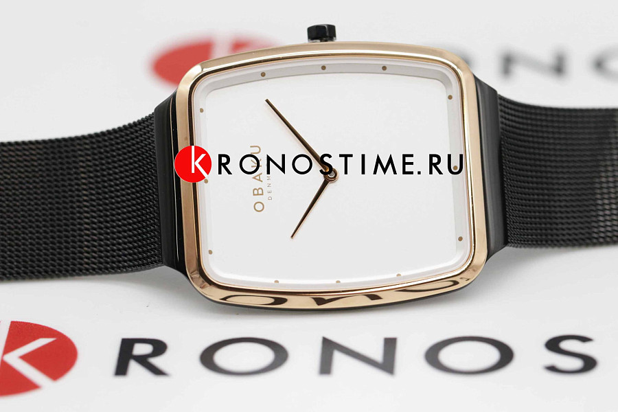 Часы Obaku Ultra Slim V267GXMIMB — кварцевые, сталь металл