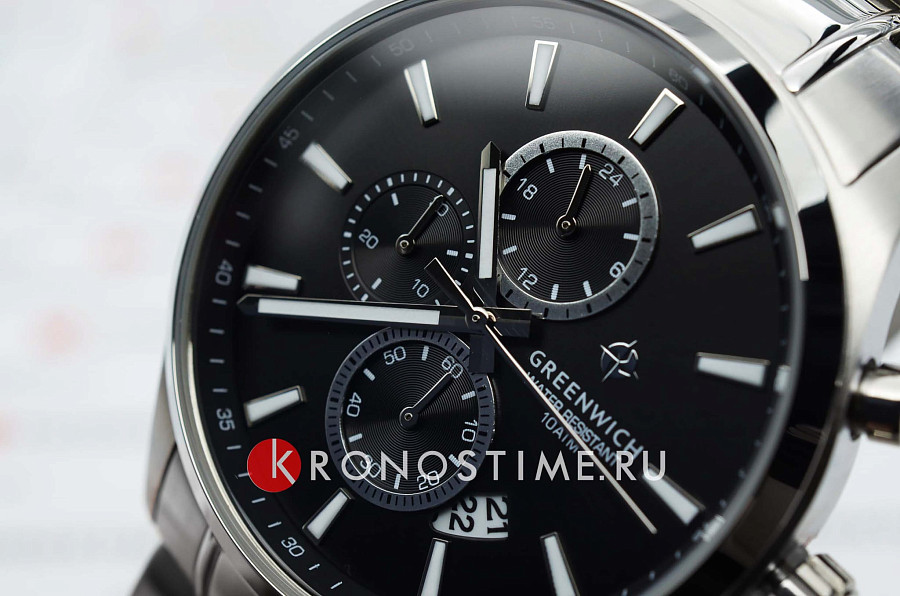 Часы Greenwich Navigator GW 053.10.31 — кварцевые, сталь металл
