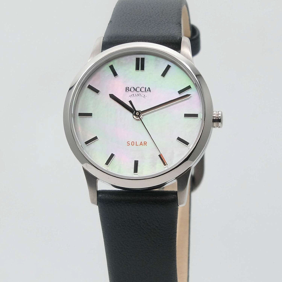 Часы Boccia Titanium 3363-01 — кварцевые, титан