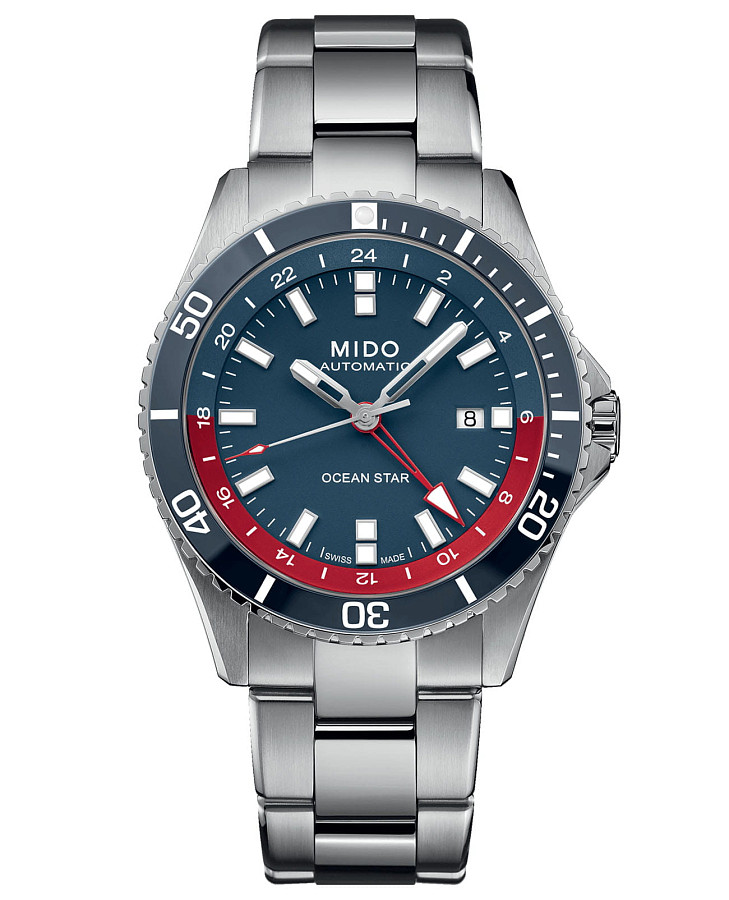Часы Mido Ocean Star GMT M026.629.11.041.00 — мужские, синий