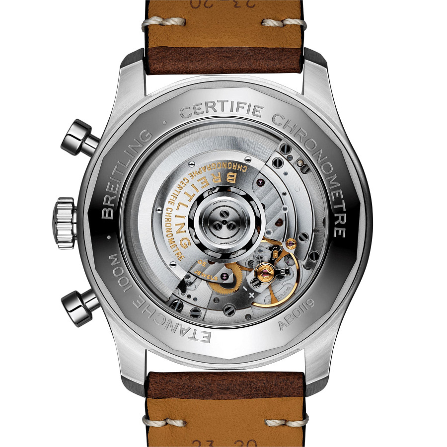 Часы Breitling Aviator 8 B01 Chronograph 43 Mosquito AB01194A1B1X1 — кожаный, мужские