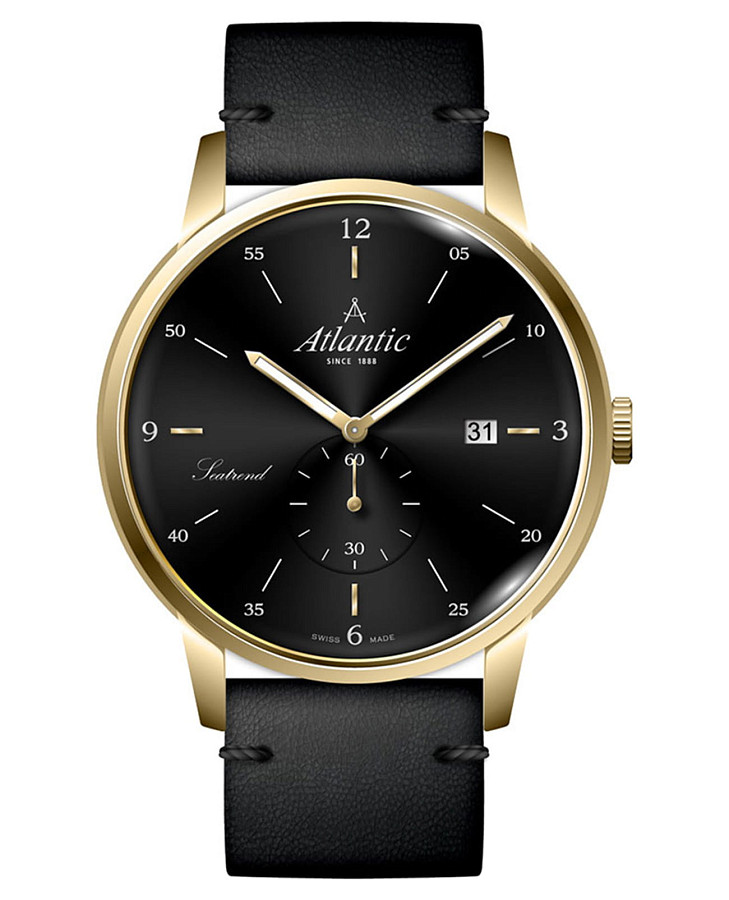 Часы Atlantic Seatrend 65353.45.65 — мужские, черный