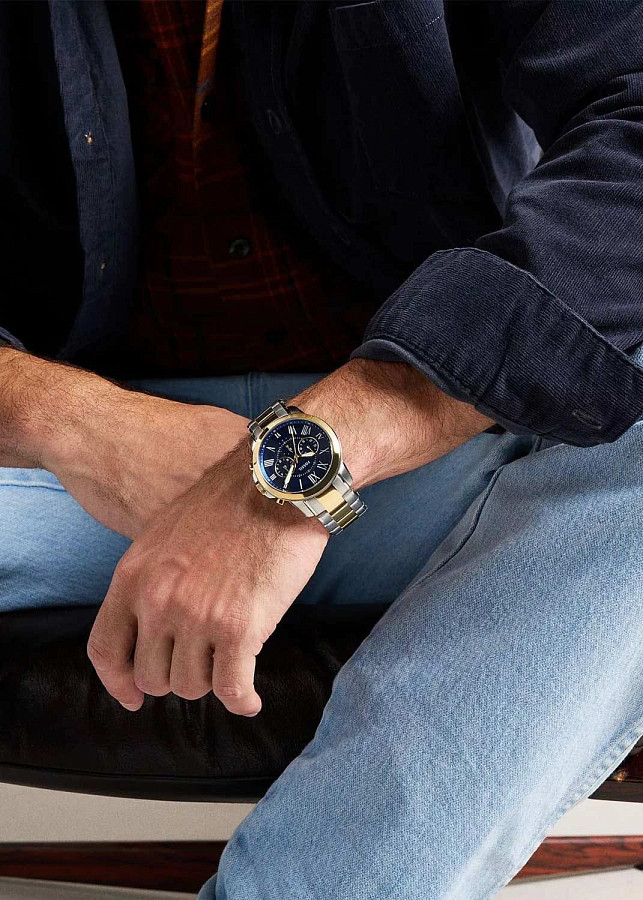 Часы Fossil Grant FS6132 — нержавеющая сталь с pvd-покрытием, мужские