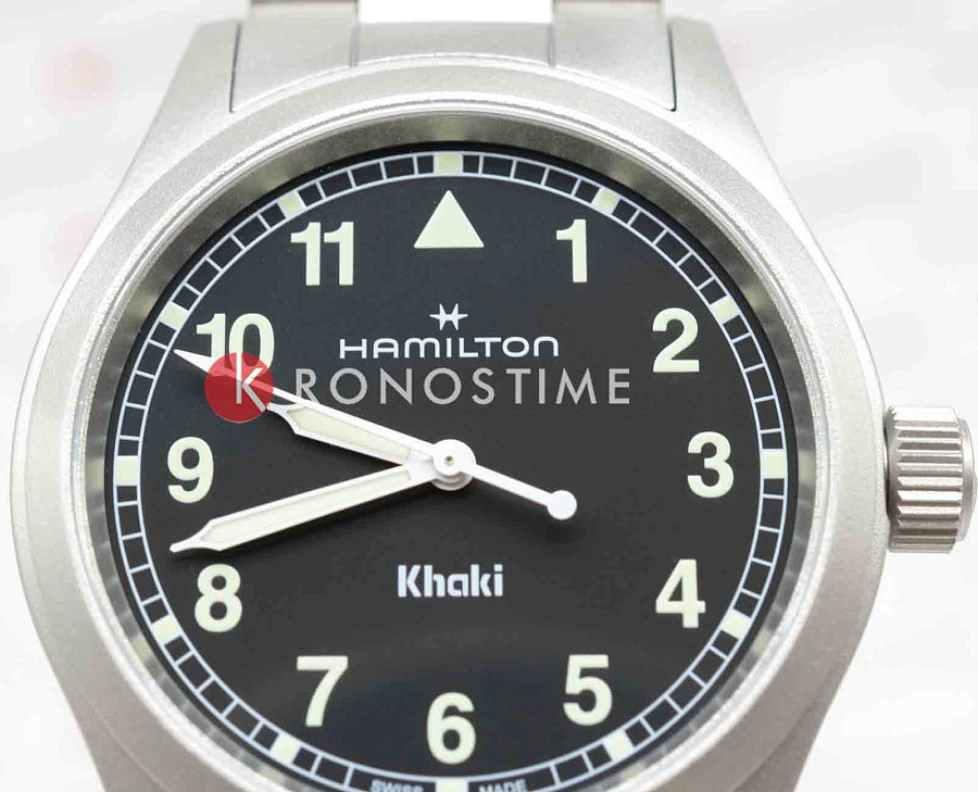 Часы Hamilton Khaki Field Quartz 38mm H69401130 — сталь, Швейцария