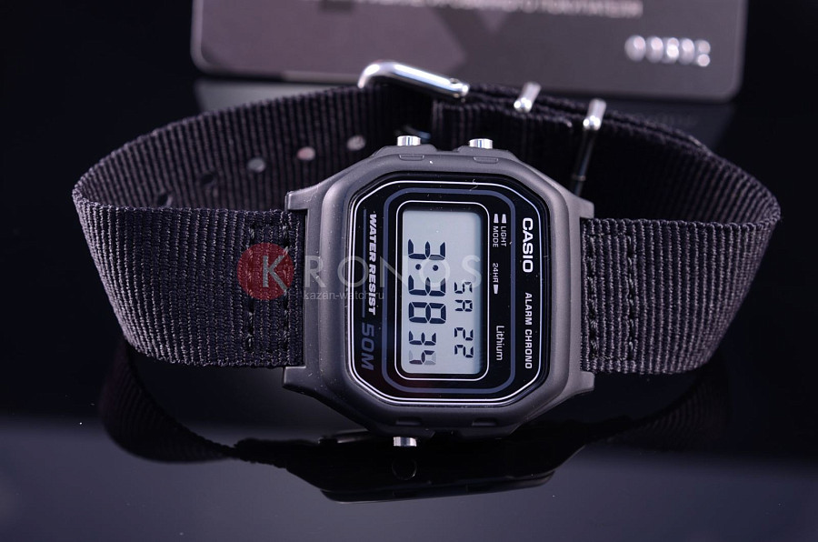 Часы Casio Illuminator W-59B-1A — кварцевые, пластик