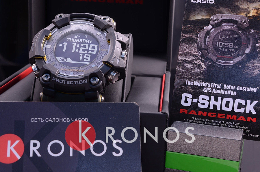 Часы Casio G-Shock GPR-B1000-1B — сталь металл пластик, пластик