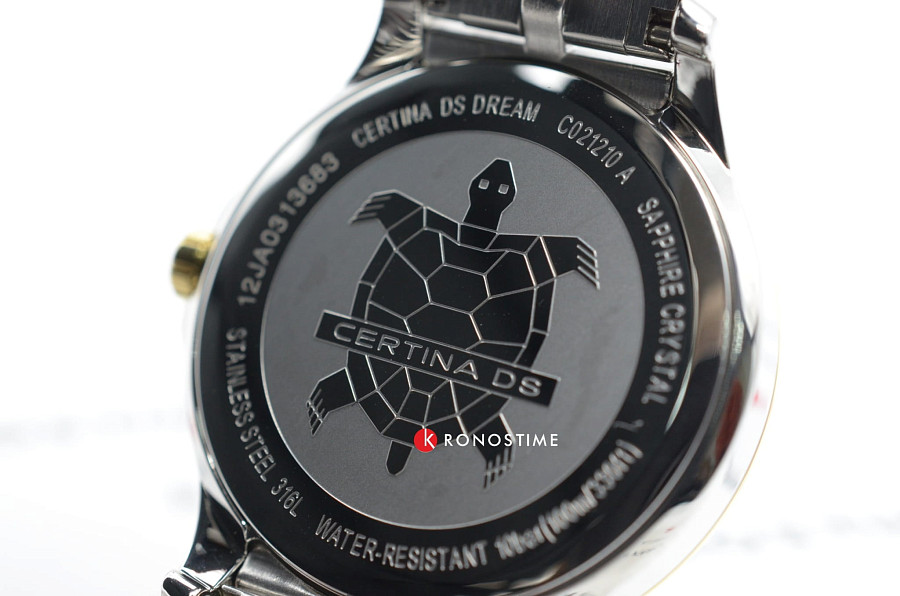 Часы Certina DS Dream C021.210.22.116.00 — женские, сталь c pvd покрытием