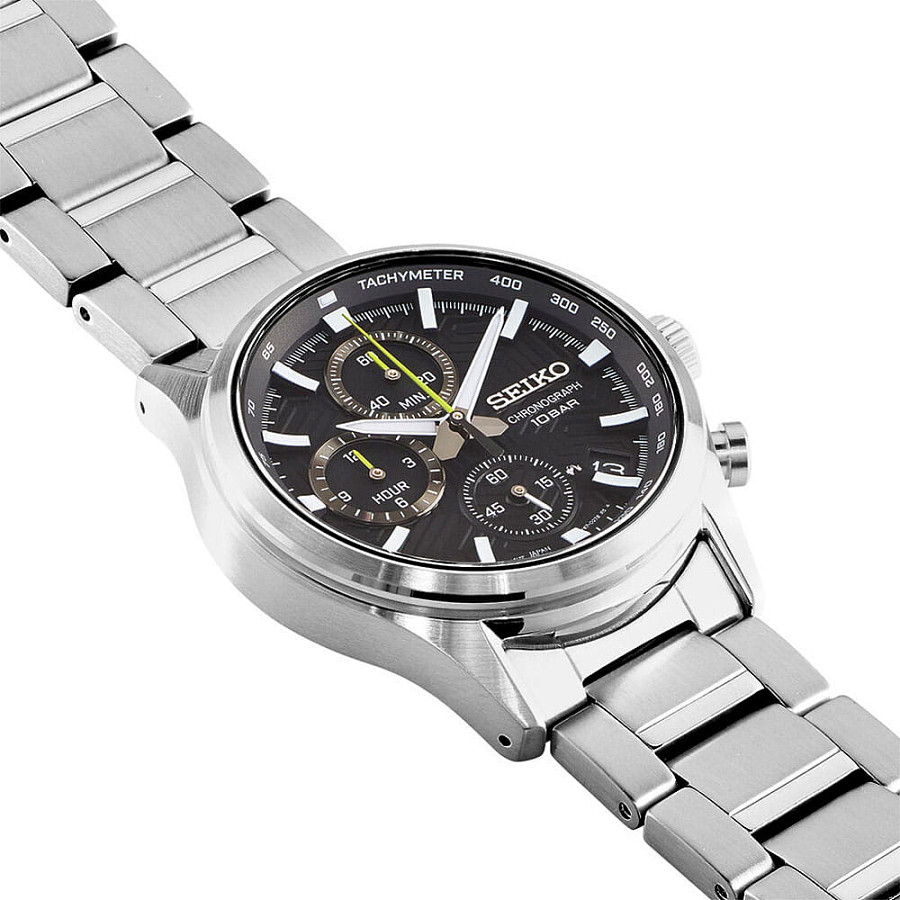Часы Seiko Discover More SSB419P1 — черный, сталь металл