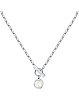 Стальное колье Karl Lagerfeld Pearl KLAYR04 с жемчугом