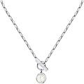 Стальное колье Karl Lagerfeld Pearl KLAYR04 с жемчугом