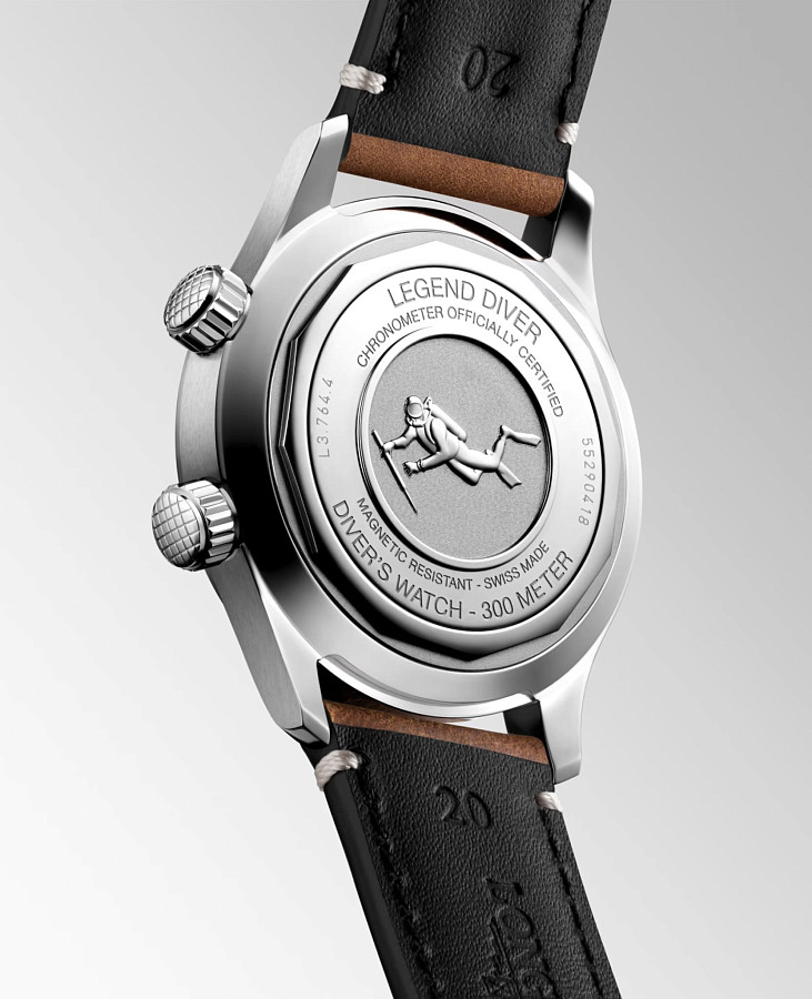 Часы Longines Legend Diver L3.764.4.50.0 — металл сталь, Швейцария