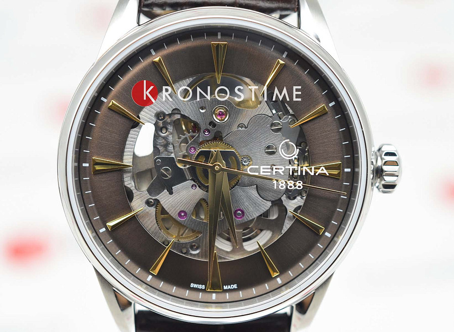 Часы Certina DS-1 Skeleton C029.907.16.081.00 — сталь металл, Швейцария