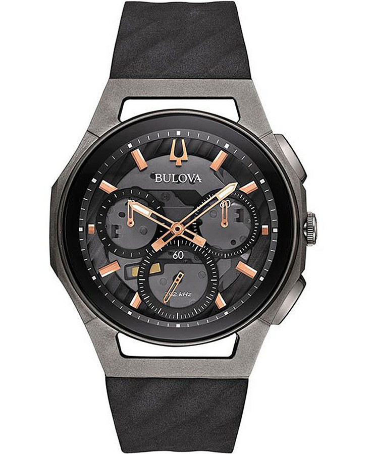 Часы Bulova CURV 98A162 — мужские, черный