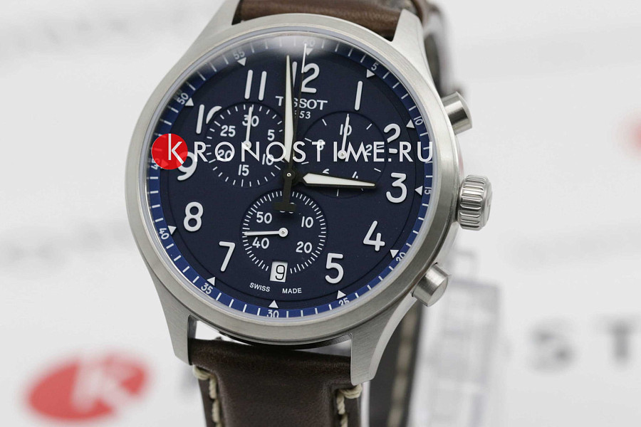 Часы Tissot Chrono XL Vintage T116.617.16.042.00 — синий, металл сталь