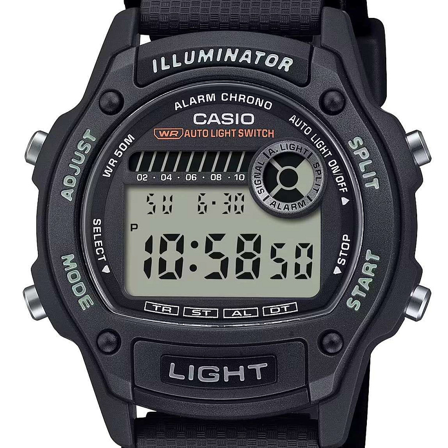 Часы Casio Collection W-220H-1A — кварцевые, пластик