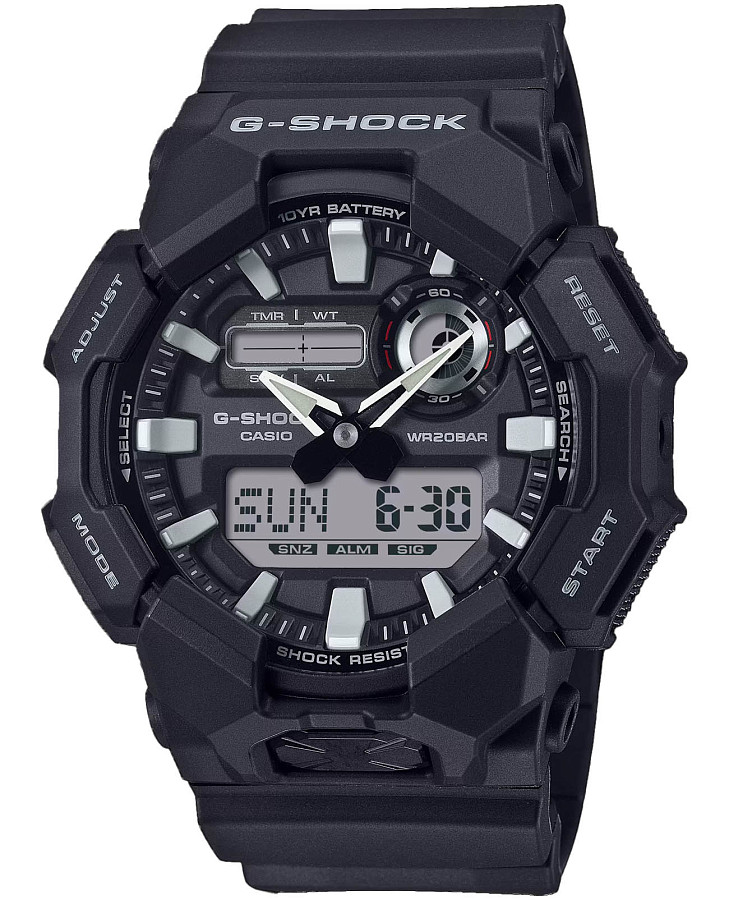 Часы Casio GA-010-1A — мужские, черный