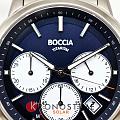 Немецкие титановые наручные часы Boccia Titanium 3742-03 с хронографом, фото 5