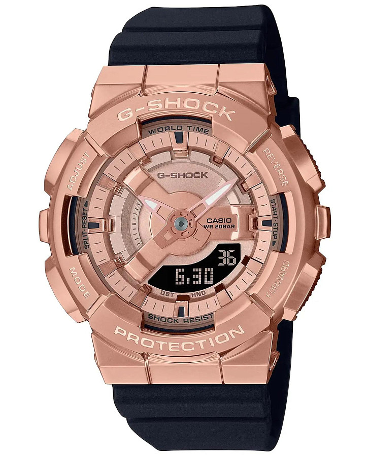 Часы Casio G-Shock GM-S110PG-1ADR (GM-S110PG-1A) — женские, золотой