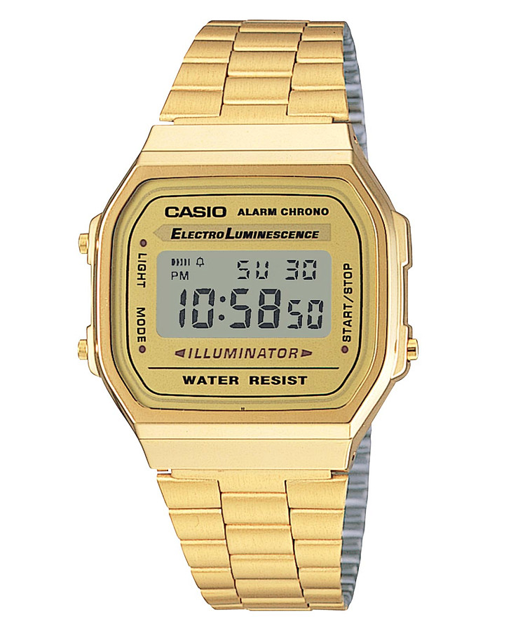 Часы Casio Vintage A168WG-9WDF (A168WG-9W) — мужские, шампань