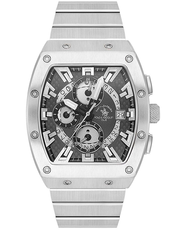 Часы Santa Barbara Polo & Racquet Club Luxury SB.1.10587-2 — мужские, серый