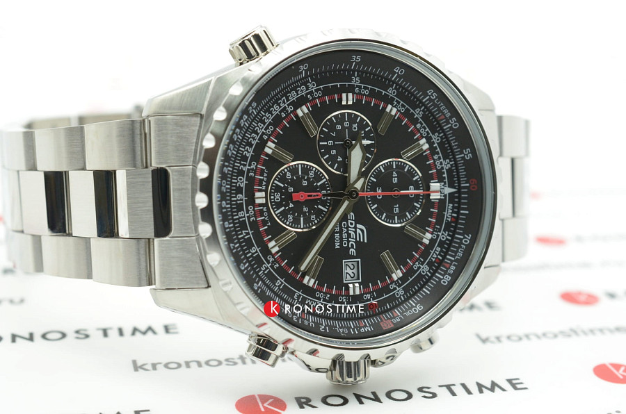 Часы Casio Edifice EF-527D-1A — черный, металл сталь
