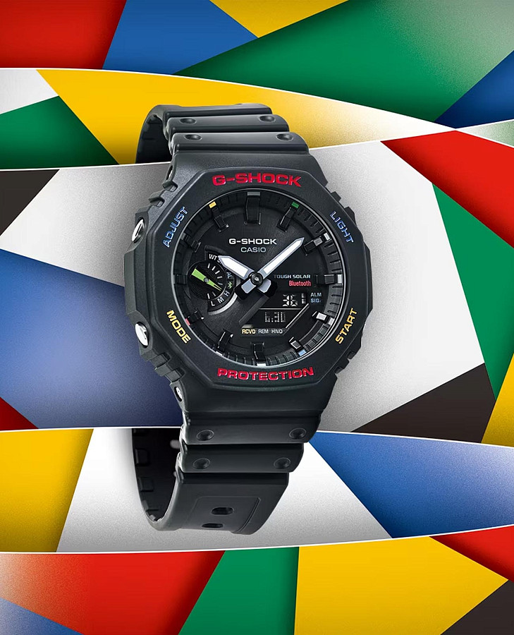 Часы Casio G-Shock GA-B2100FC-1ADR (GA-B2100FC-1A) — черный, карбон пластик