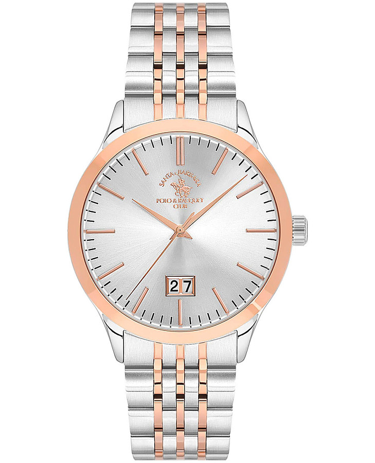 Часы Santa Barbara Polo & Racquet Club Legend SB.1.10588-5 — мужские, серебристый