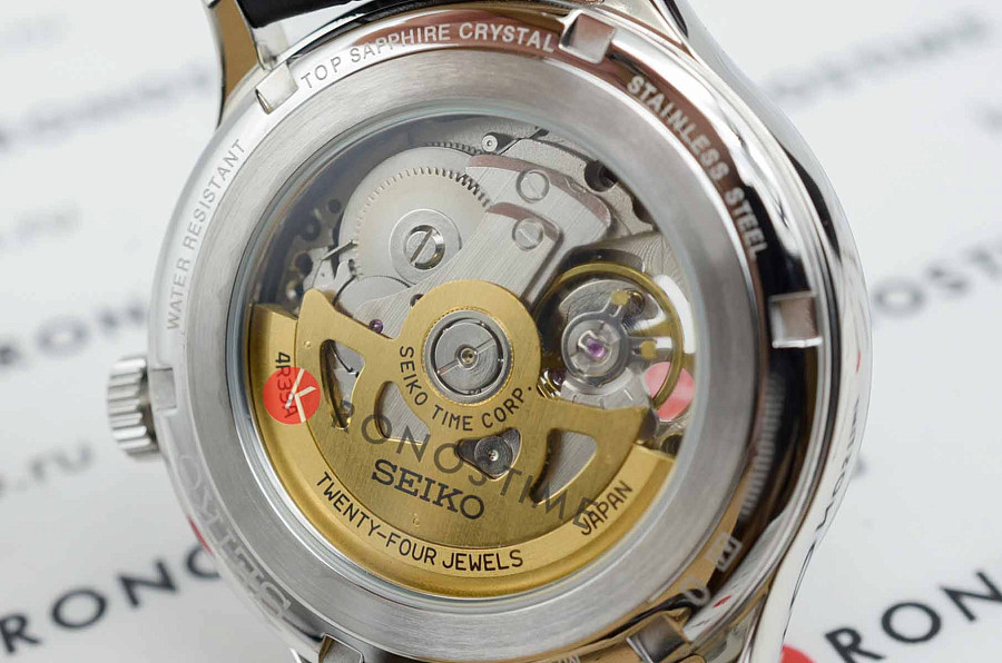 Часы Seiko Presage SSA379J1 — мужские, кожаный