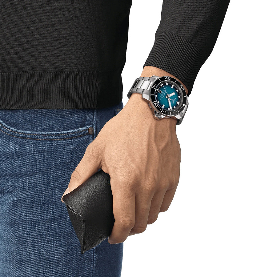 Часы Tissot Seastar 2000 Professional Powermatic 80 T120.607.11.041.00 — механические, сталь металл