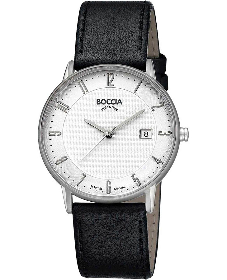 Часы Boccia Titanium Circle-Oval 3607-04 — мужские, белый