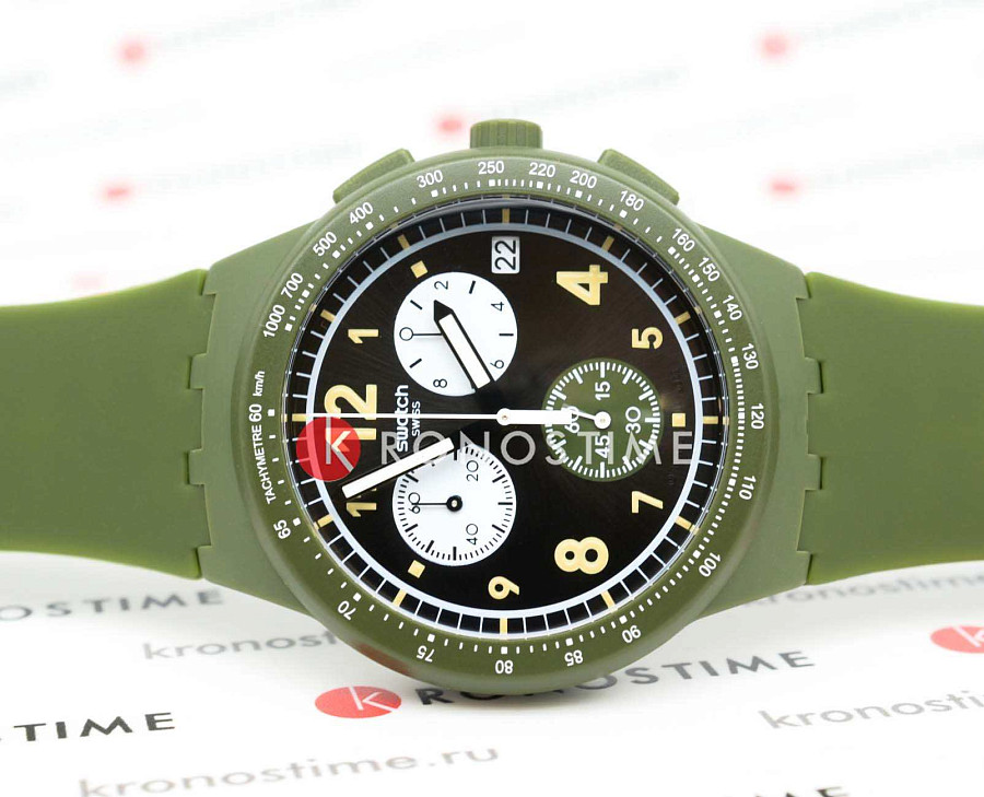 Часы Swatch Chrono 42 Standard SUSG406 — кварцевые, пластик