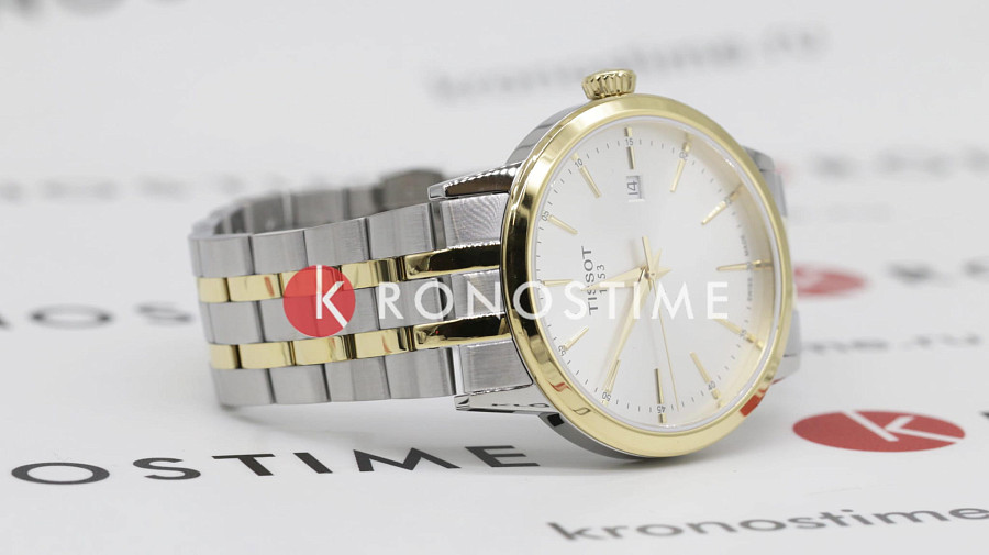 Часы Tissot Classic Dream T129.410.22.031.00 — мужские, сталь c pvd покрытием